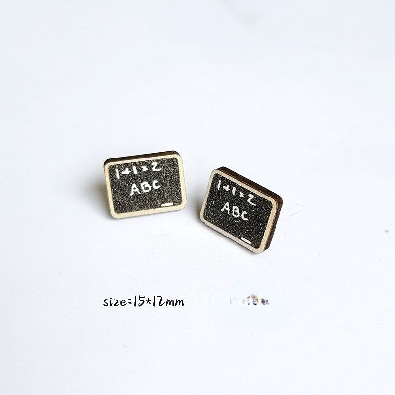 Wholesale Teacher's Day Wooden Earrings